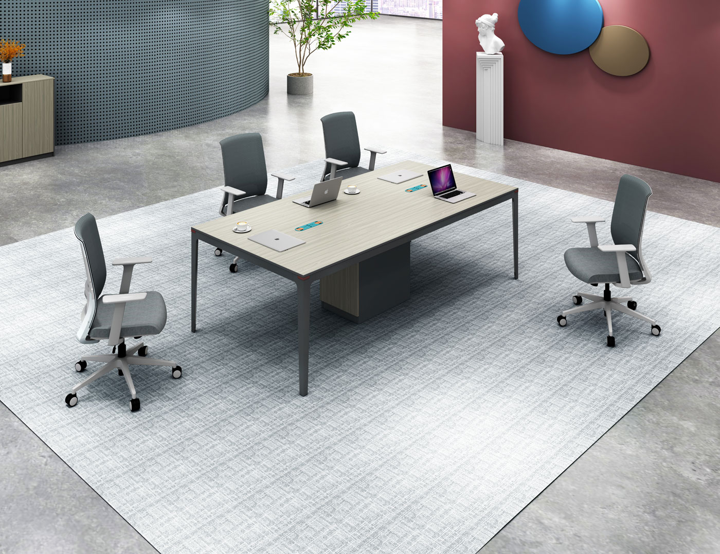 青橡-会议桌场景